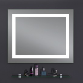 Дзеркало для ванної Sanwerk Lava Квадра 100х65 см з LED-підсвіткою ZL0000163