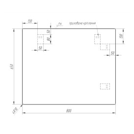 Зеркало для ванной Sanwerk Симпли Минима 80х65 см со светильником Led Смарт PL 30 см ZS0000346