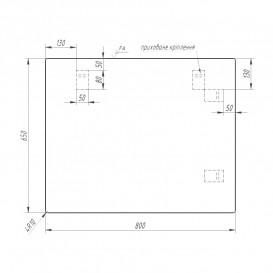 Зеркало для ванной Sanwerk Симпли Минима 80x65 см ZS0000345