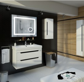 Дзеркало для ванної Sanwerk Ultra Мега 80х65 см з LED-підсвіткою ZU0000136