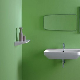 Зеркало для ванной Simas Baden Baden 75,6х37 см белый/серебристо-серый DES2