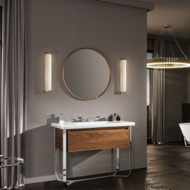 Дзеркало для ванної кімнати Villeroy & Boch Antheus Ø85 см американський горіх B30500PV