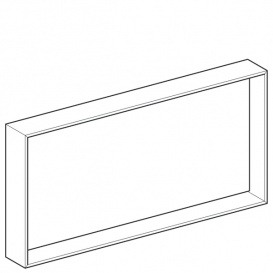 Зеркало Geberit Citterio 118.4х58.4 см с подсветкой бежевый дуб/меламин древесная структура 500.570.JI.1