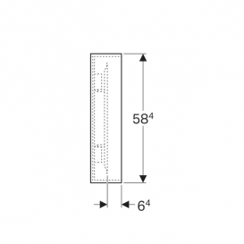 Дзеркало Geberit Citterio 118.4х58.4 см з підсвічуванням сіро-коричневий дуб/меламін деревна структура 500.570.JJ.1