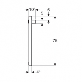 Дзеркало Geberit iCon 120х75 см з підсвічуванням 840720000