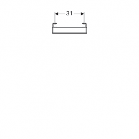 Дзеркало Geberit iCon 37х110 см з підсвічуванням 840537000