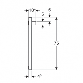 Зеркало Geberit iCon 90х75 см с подсветкой 840790000