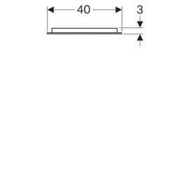 Зеркало Geberit myDay 40х80 см с подсветкой 824340000