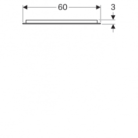 Дзеркало Geberit myDay 60х80 см з підсвічуванням 824360000