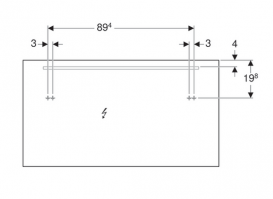 Дзеркало Geberit Option Basic 120х65 см підсвічування зверху 500.585.00.1