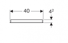 Дзеркало Geberit Option Basic 40х65 см двостороннє підсвічування 500.580.00.1