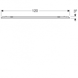 Дзеркало Geberit Option Plus 120х70 см з прямим і фоновим освітленням 501.074.00.1