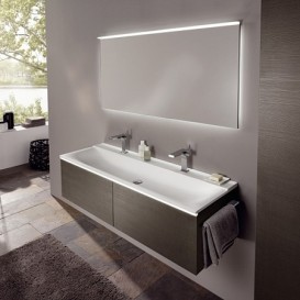 Зеркало Geberit Xeno² 140х71 см с прямым освещением и фоновой подсветкой 500.203.00.1