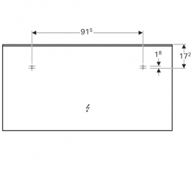Зеркало Geberit Xeno² 140х71 см с прямым освещением и фоновой подсветкой 500.203.00.1