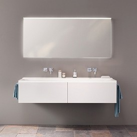 Зеркало Geberit Xeno² 140х71 см с прямым освещением и фоновой подсветкой 500.203.00.1