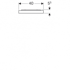 Дзеркало Geberit Xeno² 40 х 91 см з підсвічування 500.520.00.1