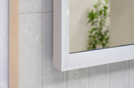 Зеркало Hansgrohe Xarita E 100,6х70,6 см с LED-подсветкой и ИК-датчиком белый матовый 54995700