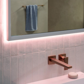 Зеркало Hansgrohe Xarita E 160,6х70,6 см с LED-подсветкой и датчиком прикосновения белый матовый 54983700