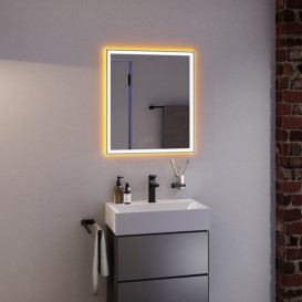 Дзеркало Hansgrohe Xarita E 60,6х70,6 см з LED-підсвічуванням та датчиком дотику білий матовий 54988700
