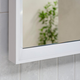 Зеркало Hansgrohe Xarita E 80,6х70,6 см с LED-подсветкой и ИК-датчиком белый матовый 54996700