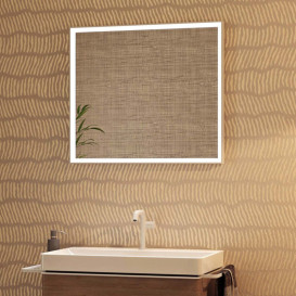 Зеркало Hansgrohe Xarita E 80,6х70,6 см с LED-подсветкой и ИК-датчиком белый матовый 54996700