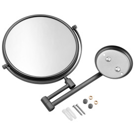 Зеркало косметическое Kroner KRP Graz-GRP1118 с 2-кратным увеличением графит CV035559