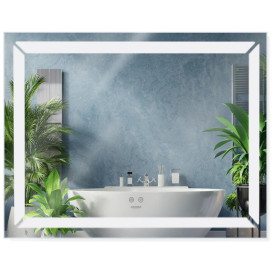 Зеркало Kroner KRP Spiegel HR1-9070 90х70 см с LED-подсветкой и антизапотеванием CV030031