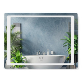 Зеркало Kroner KRP Spiegel HR2-8060 80х60 см с LED-подсветкой и антизапотеванием CV030033