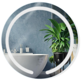 Зеркало Kroner KRP Spiegel R1-6060 ⌀60 см с LED-подсветкой и антизапотеванием CV030041