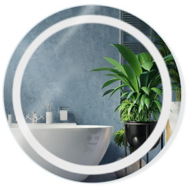 Дзеркало Kroner KRP Spiegel R2-6060 ⌀60 см з LED-підсвічуванням та антизапітнінням CV030042