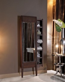 Зеркало напольное в деревянной раме Kerasan Bentley с выдвижной секцией тёмный ясень 918347