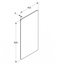 Дзеркало настінне KLUDI PLUS прямокутне 49SP343