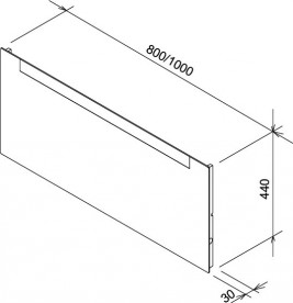 Дзеркало настінне з підсвічуванням Ravak Clear 1000 прямокутне X000000766