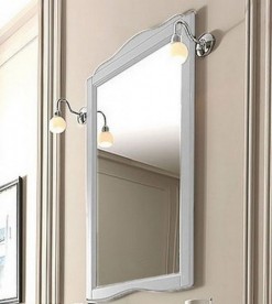 Зеркало настенное в деревянной раме Kerasan Retro 63х116 см белый матовый 731330