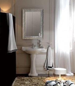 Дзеркало настінне в рамі Kerasan Retro 70х100 см срібло 736502