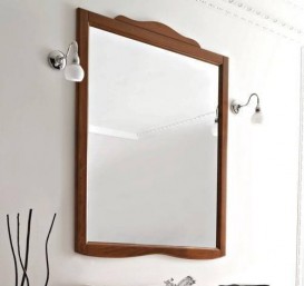 Зеркало настенное в раме Kerasan Retro 92х116 см орех 734540