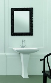 Дзеркало у ванну кімнату ArtCeram Italiana 70х90 см чорний глянсовий ACS002 03