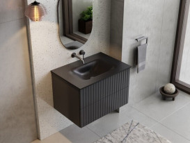 Дзеркало у ванній кімнаті Besco Akya 50х75 см графіт матовий LA-50-GM