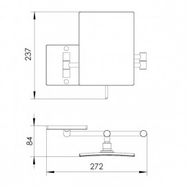 Зеркало в ванную комнату Imprese косметическое увеличение х3 серебристый 182222