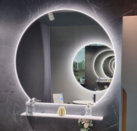 Зеркало в ванную комнату Fancy Marble Saona 75 см со светодиодной подсветкой Saona 750