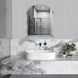 Зеркало в ванную комнату Kroner KRM Belantis-ACS702 43,5х59 см с полкой CV022927