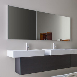 Зеркало в ванную комнату Laufen Frame 25 150х70 см с алюминиевой рамой H4474099001441