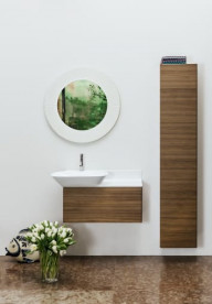 Зеркало в ванную комнату Laufen Kartell All saints Ø78 см пластик белый H3863310900001