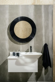 Дзеркало у ванній кімнаті Laufen Kartell All saints Ø78 см пластик чорний H3863310910001
