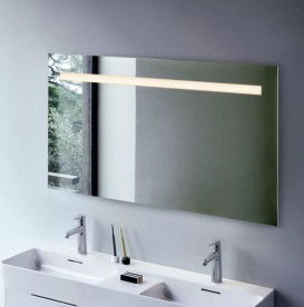 Зеркало в ванную комнату Laufen Leelo 130 см с LED-подсветкой и естественным светом 3 сенсорных выключателя H4476839501441