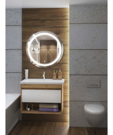 Зеркало в ванную комнату Мойдодыр Sunny Ø80 см S с LED подсветкой с сенсором 00-0006244