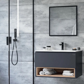 Дзеркало у ванну кімнату Radaway Modern 60x60 см графіт D1202-6060