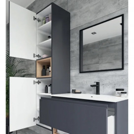 Зеркало в ванную комнату Radaway Modern 60x80 см графит D2202-6080