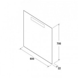Зеркало в ванную комнату Roca Mitos 60x70 см с горизонтальной LED подсветкой A812313000
