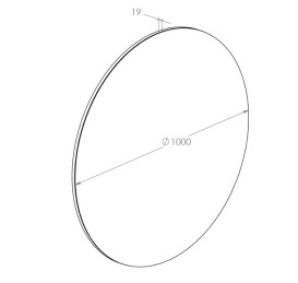 Зеркало в ванную комнату Roca Sote Ø100 см A812449000